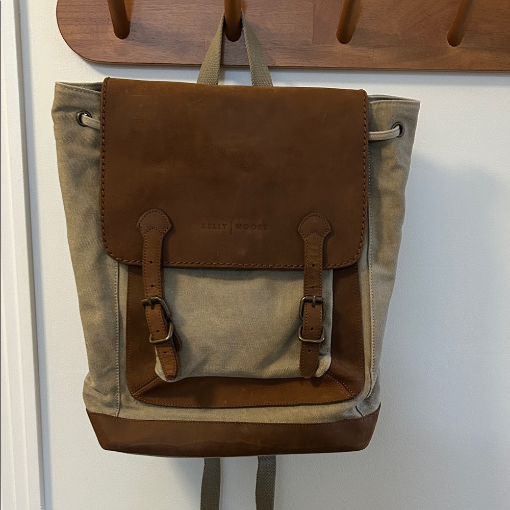 Kelly Moore Brown and Tan Camera Backpack